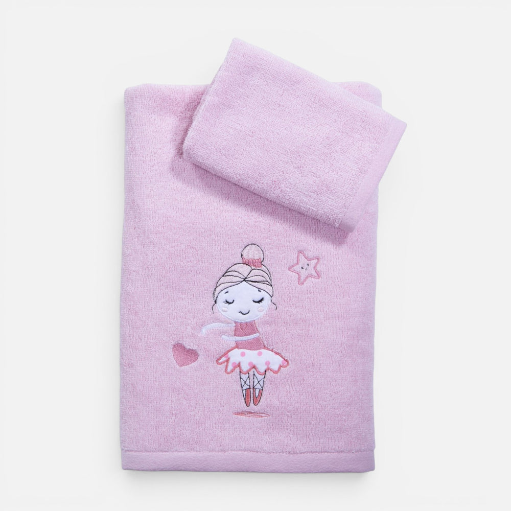 Πετσέτες Βρεφικές Σετ 2Τμχ Λιλά Ballerine World Nef-Nef Homeware