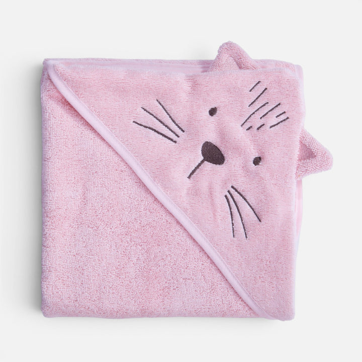 Κάπα Βρεφική Ροζ Cats are Perfect, φωτογραφία παρουσίασης που αναδεικνύει την εμφάνιση και τον σχεδιασμό του προϊόντος της Nef-Nef Homeware.