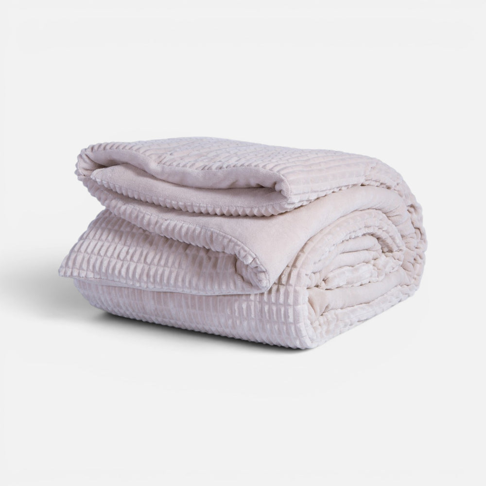 Κουβερτοπάπλωμα Υπέρδιπλο Εκρού Elaisa Nef-Nef Homeware