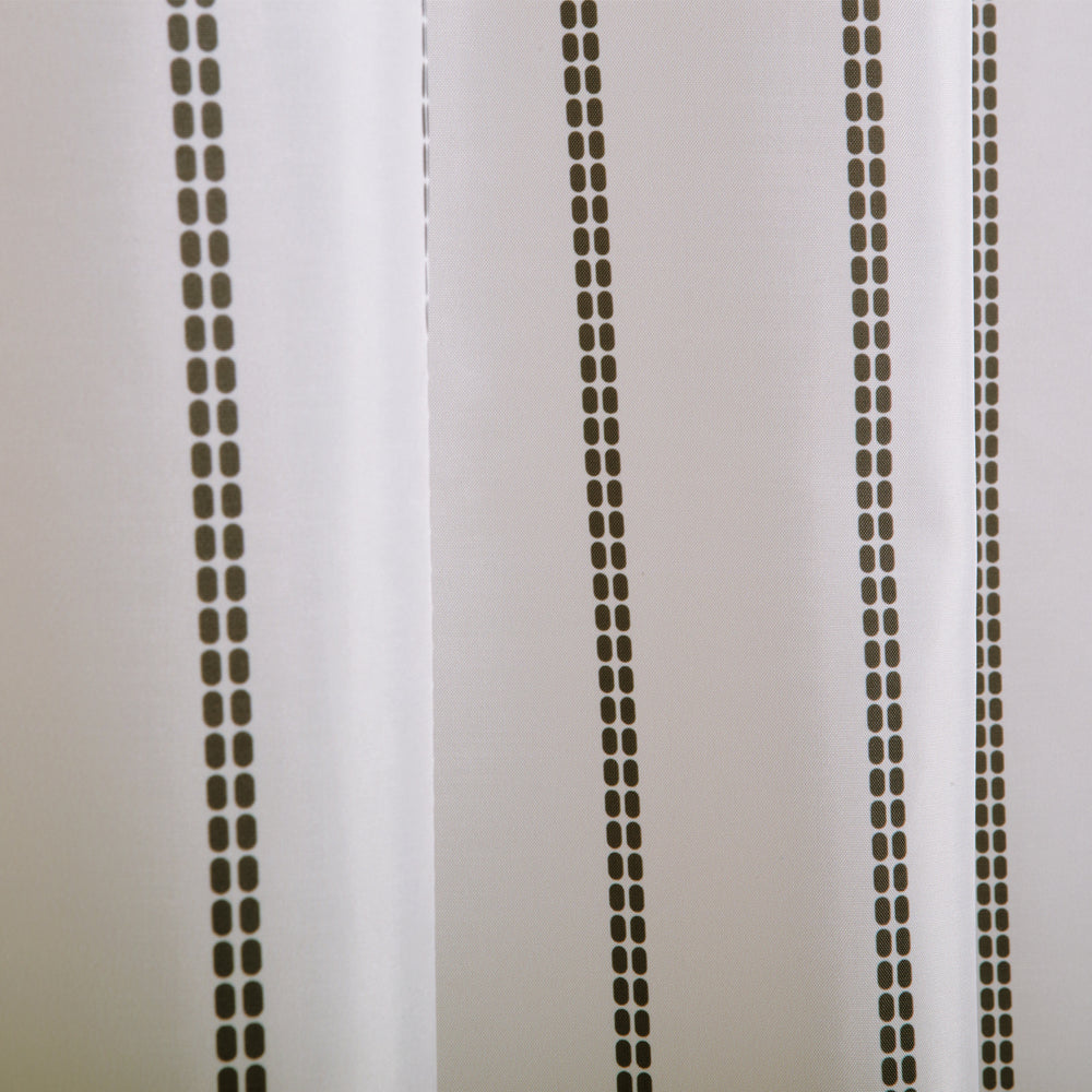 Κουρτίνα Μπάνιου Εκρού Ριγέ Apart 180X200cm Nef-Nef Homeware