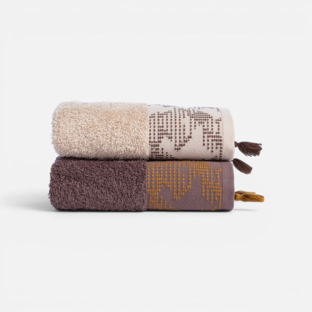 Σετ Πετσέτες 3Τμχ Μπεζ Zeyn Nef-Nef Homeware