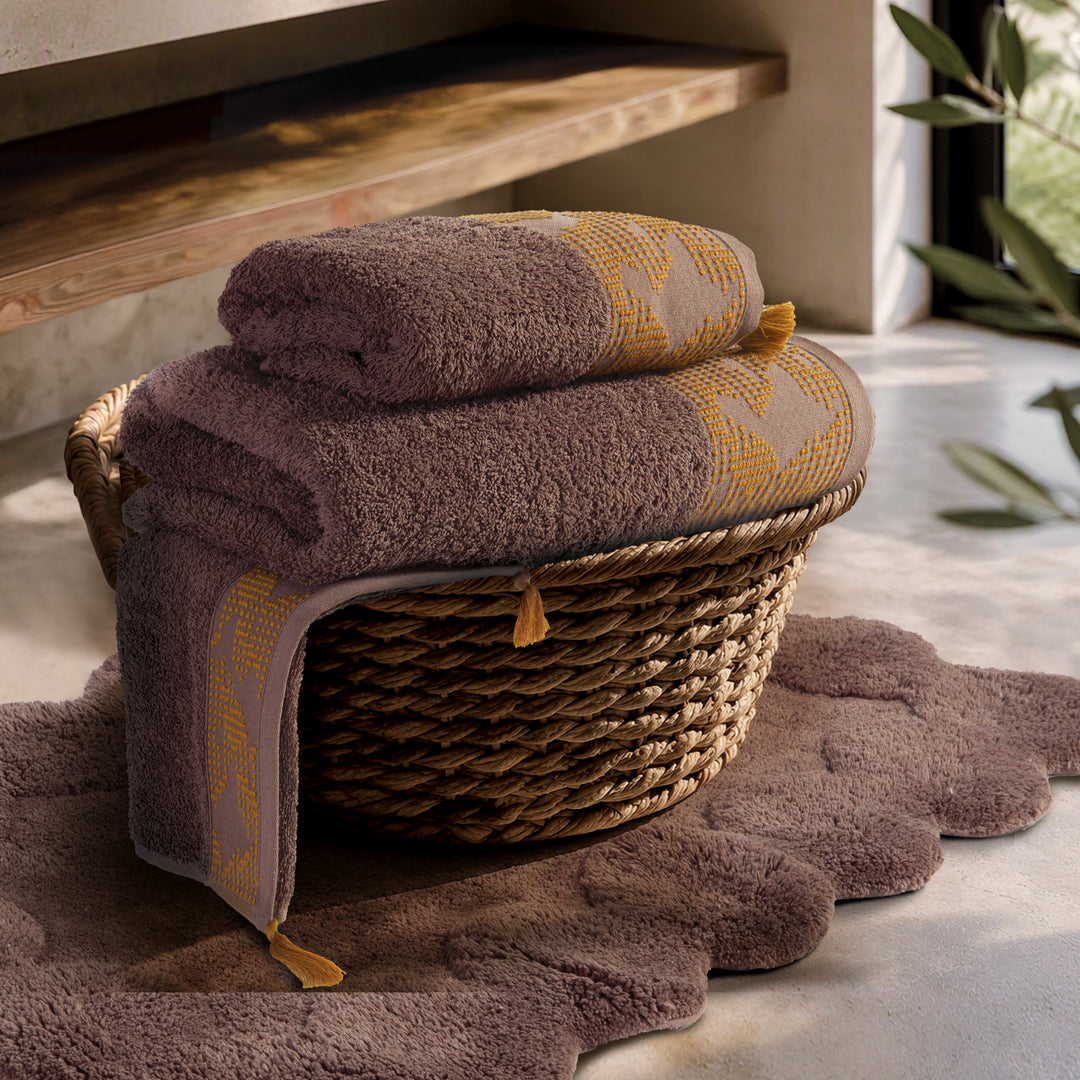 Σετ Πετσέτες 3Τμχ Καφέ Zeyn Nef-Nef Homeware