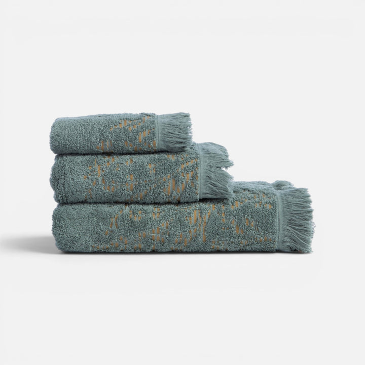 Πετσέτα Σώματος Πράσινο με Κρόσσι Saron Nef-Nef Homeware