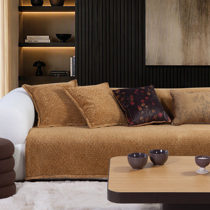 Ριχτάρι Διθέσιου Καναπέ Κάμελ Κροκό Decore Nef-Nef Homeware