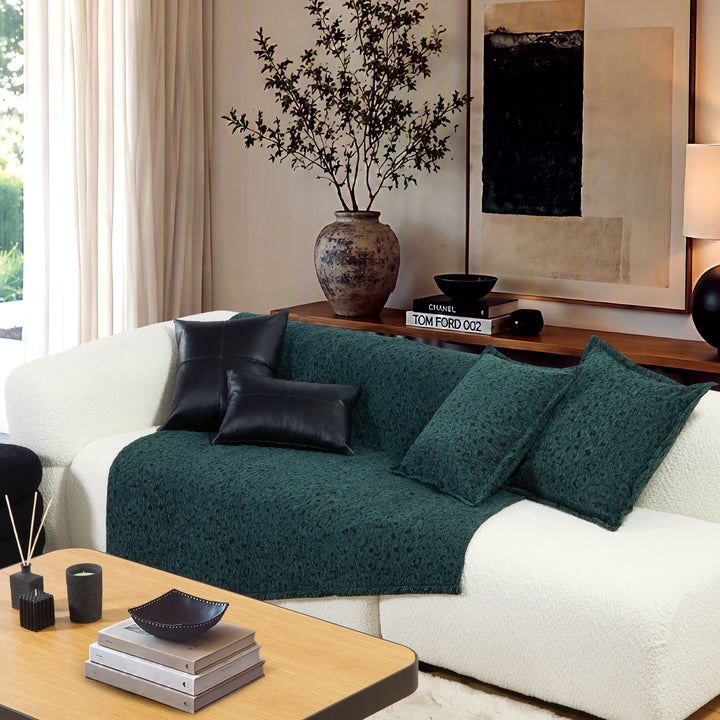Ριχτάρι Πολυθρόνας Πράσινο Leopard Nef-Nef Homeware