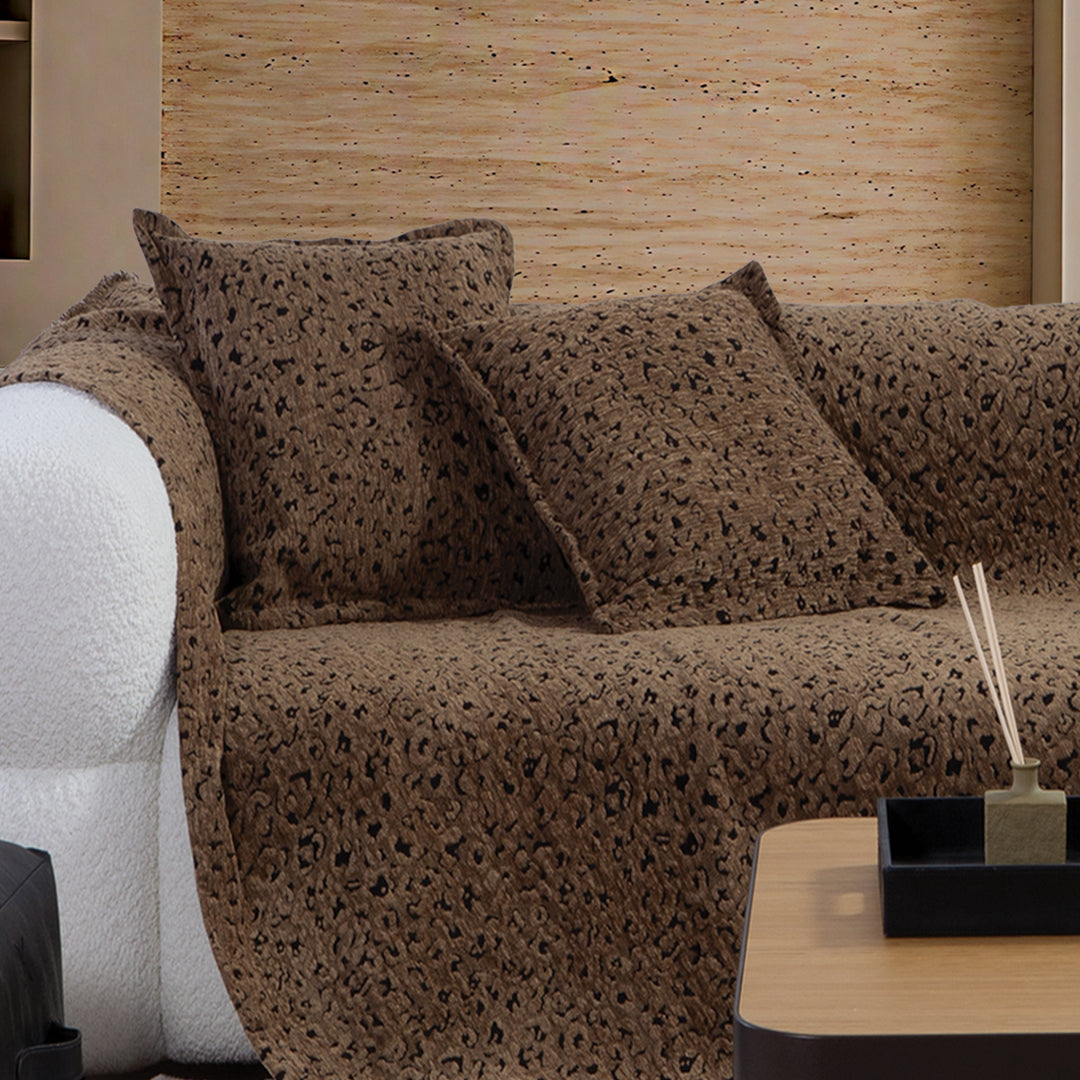 Μαξιλάρι Διακοσμητικό Καφέ Leopard Nef-Nef Homeware
