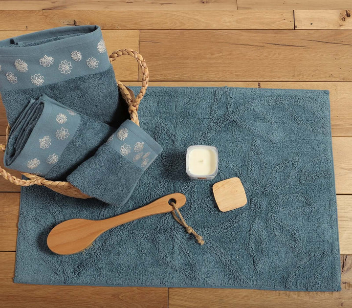 Χαλάκι Μπάνιου Μπλε Anthem 50X80 Nef-Nef Homeware