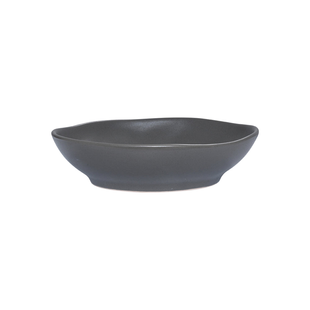 Πιάτο Βαθύ Ανθρακί 22cm Πορσελάνινο Estia