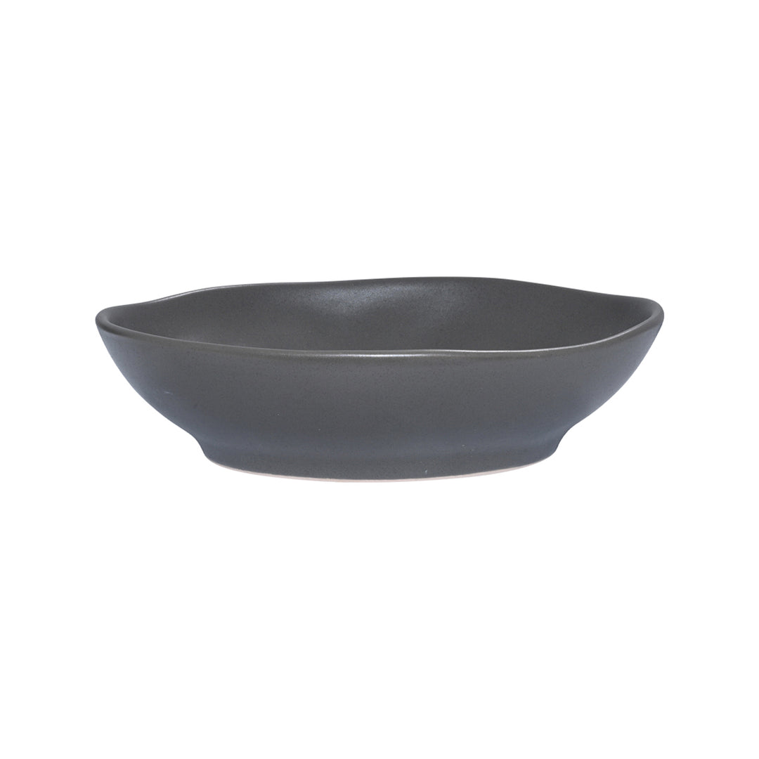 Κεραμικό πιάτο Estia σε σκούρα γραφίτη απόχρωση, ιδανικό για καθημερινό ή επίσημο σερβίρισμα.