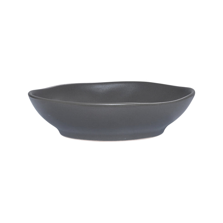 Κεραμικό πιάτο Estia σε σκούρα γραφίτη απόχρωση, ιδανικό για καθημερινό ή επίσημο σερβίρισμα.