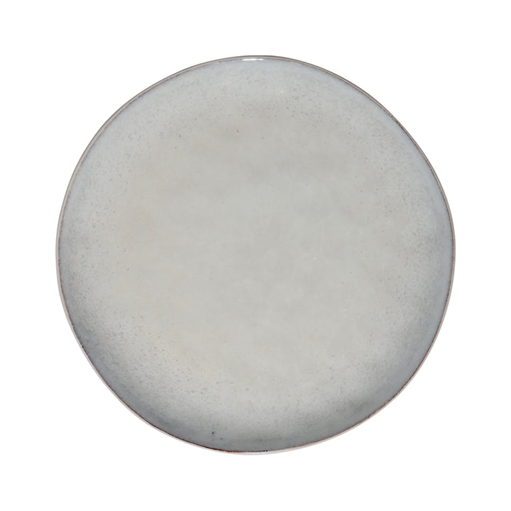 Πιάτο ρηχό Estia Vignette Seal με διακριτικά στίγματα και απαλή γκρι απόχρωση.