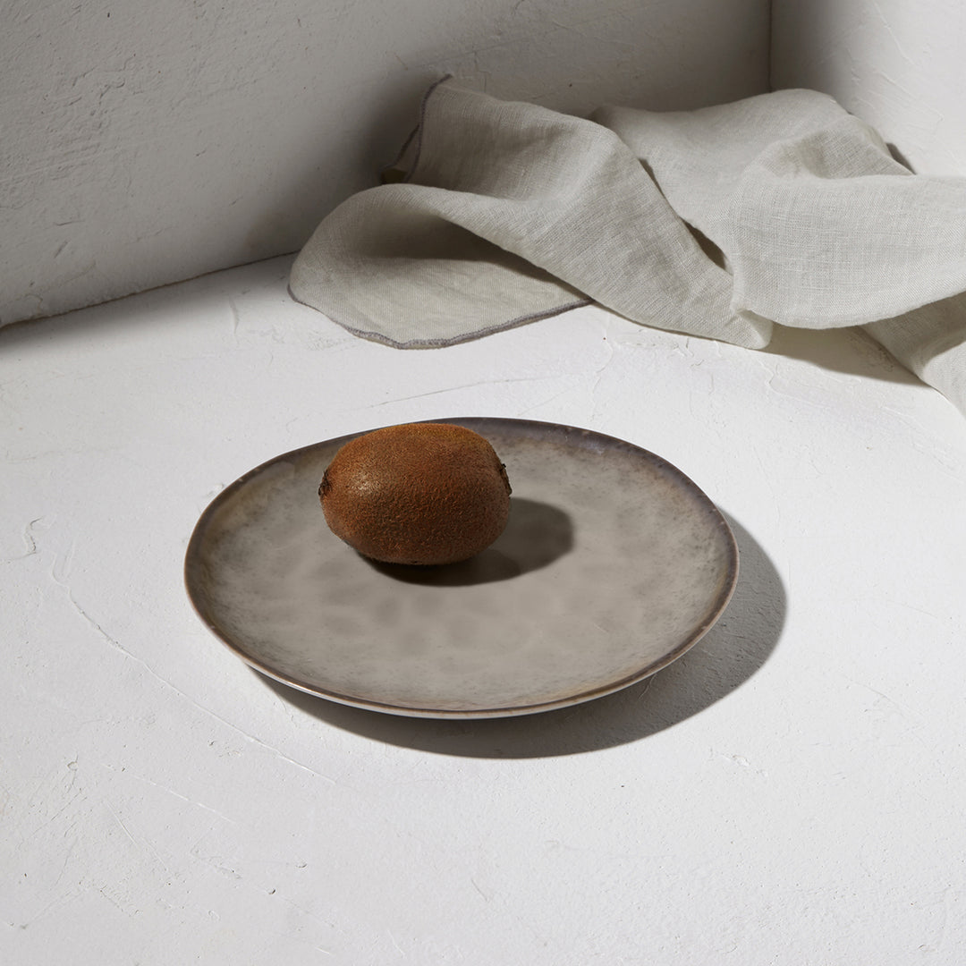 Πιάτο Ρηχό Γκρι Πορσελάνινο 21cm Seal Estia