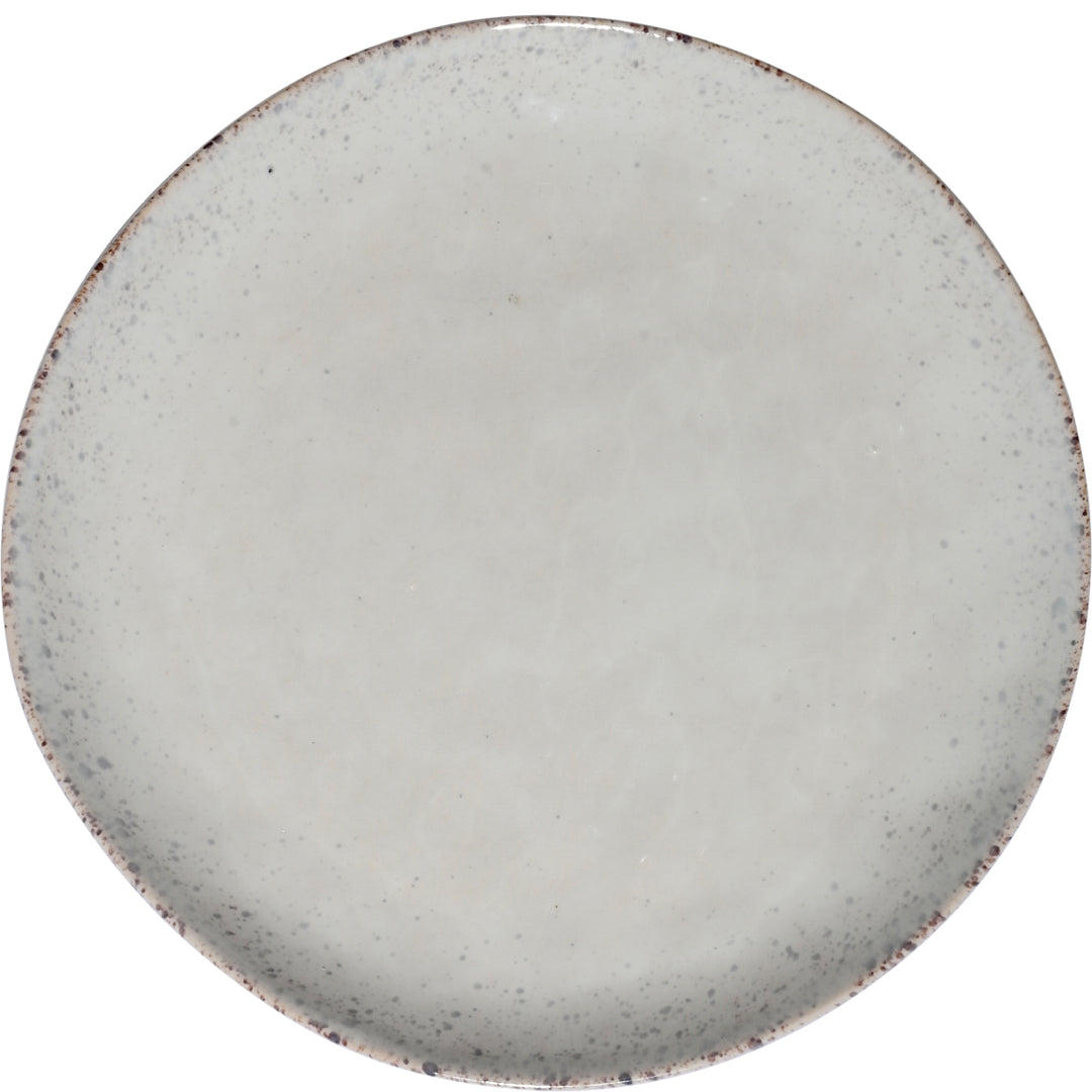 Πιάτο ρηχό Estia Vignette Seal με διακριτικά στίγματα και απαλή γκρι απόχρωση.