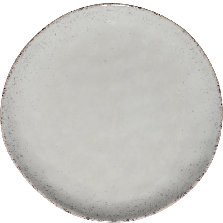 Πιάτο ρηχό Estia Vignette Seal με διακριτικά στίγματα και απαλή γκρι απόχρωση.
