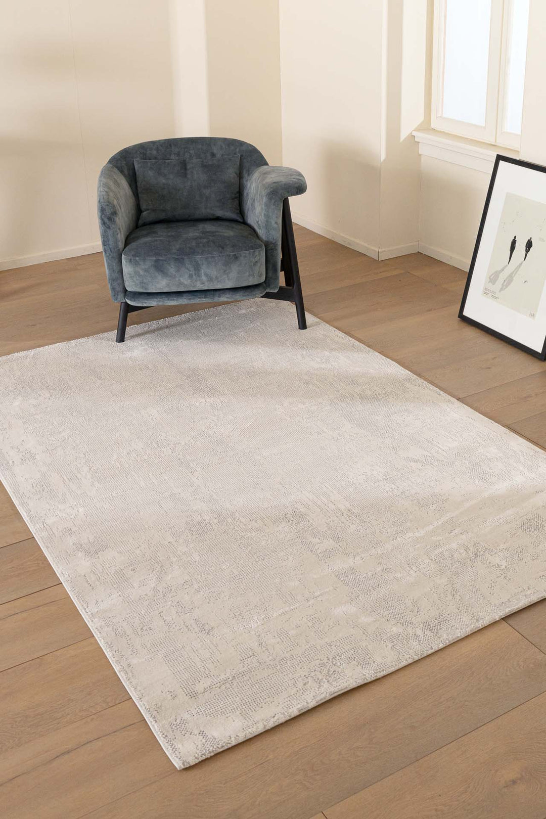 Μοντέρνο Χαλί Ανοιχτό Μπεζ Πολυεστερικό Silky Royal Carpet 2.40Χ3.50 (08C)