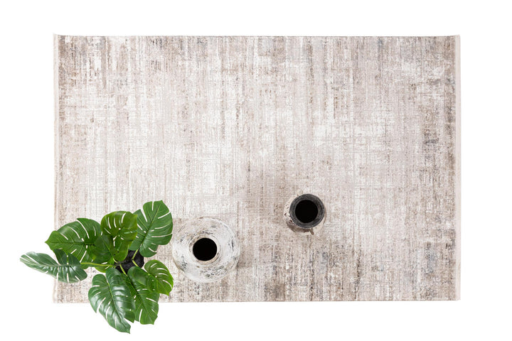 Vintage Χαλί Γκρι-Μπεζ Πολυεστερικό Infinity Royal Carpet 0.70X1.40