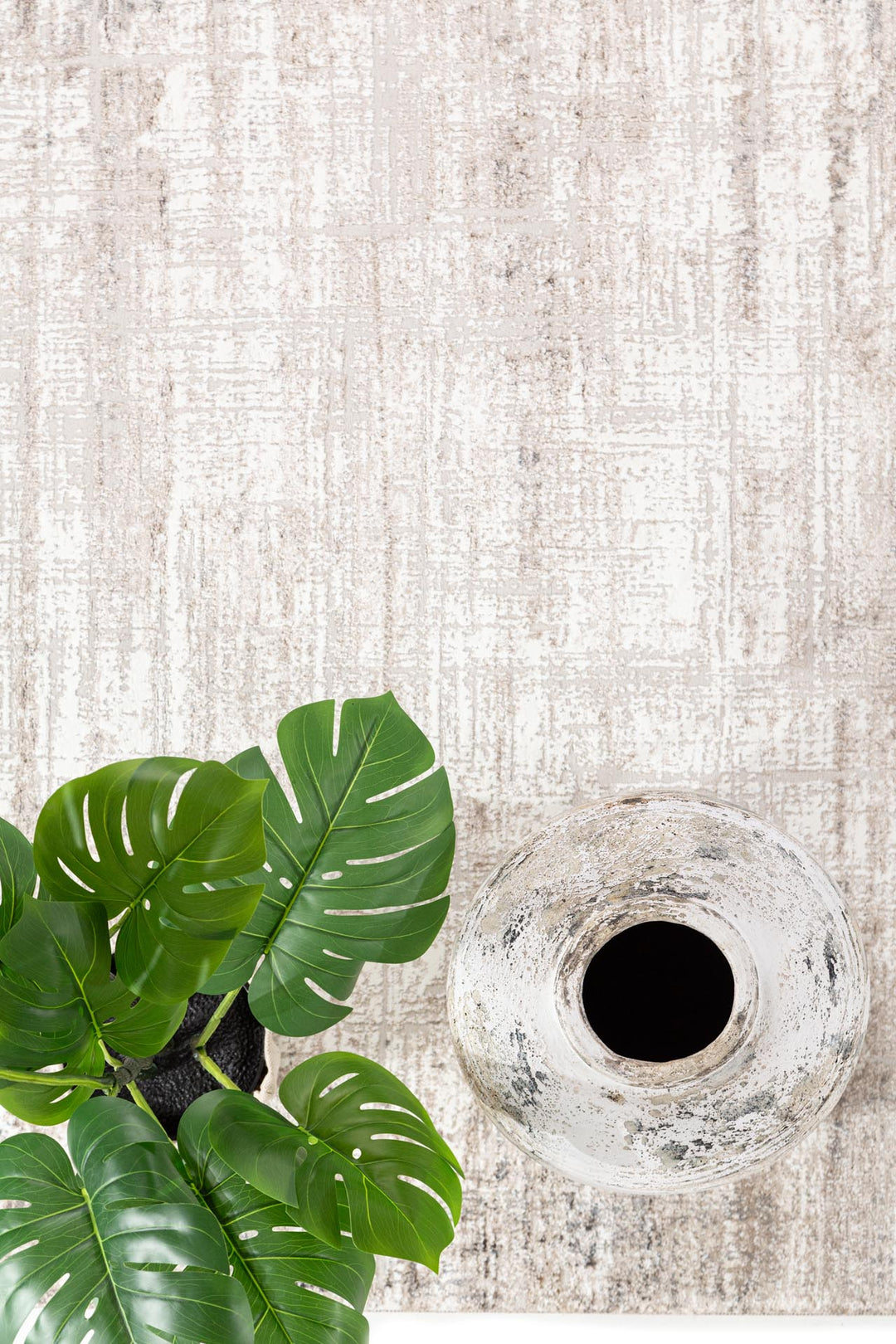 Vintage Χαλί Γκρι-Μπεζ Πολυεστερικό Infinity Royal Carpet 0.70X1.40