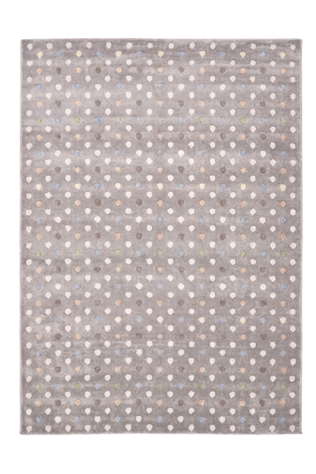 Παιδικό Χαλί Γκρι Με Πουά Σχέδιο Lora Kids 62E Royal Carpet 0.80X1.50cm