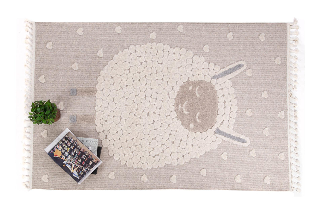 Στρογγυλό παιδικό Χαλί "Lila Kids" Sheep 1.20 ROUND- Royal Carpet