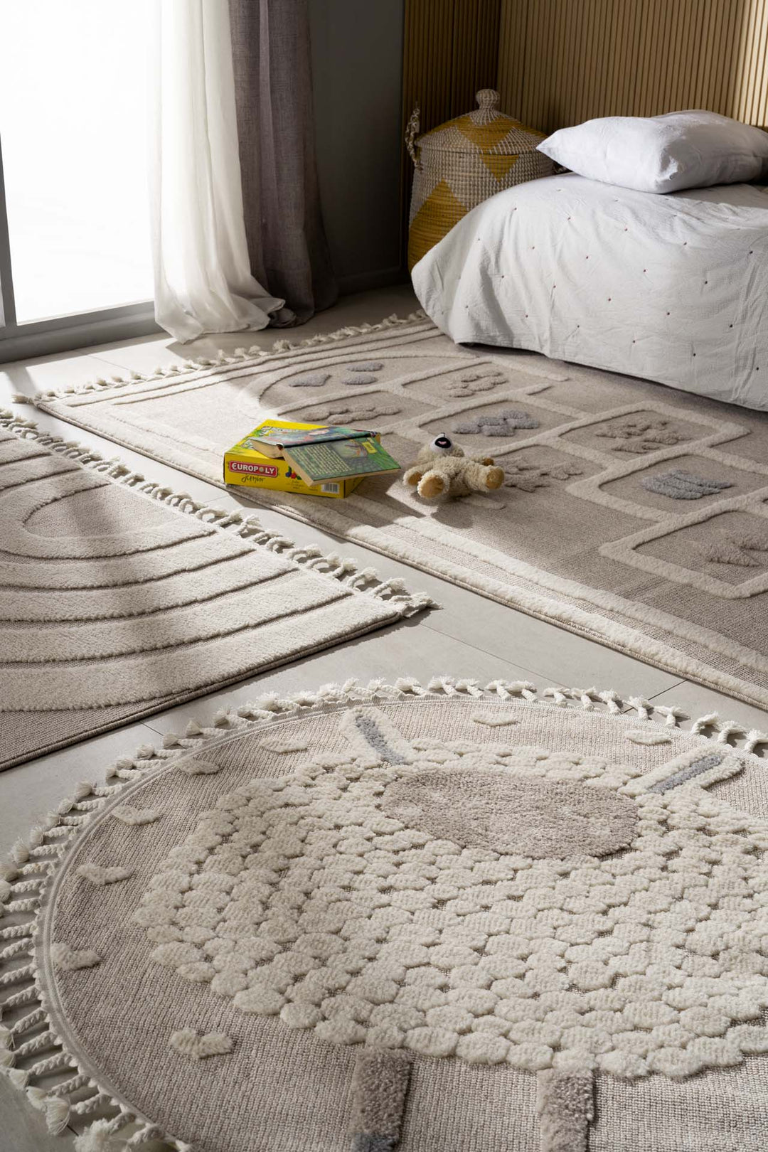 Στρογγυλό παιδικό Χαλί "Lila Kids" Sheep 1.20 ROUND- Royal Carpet