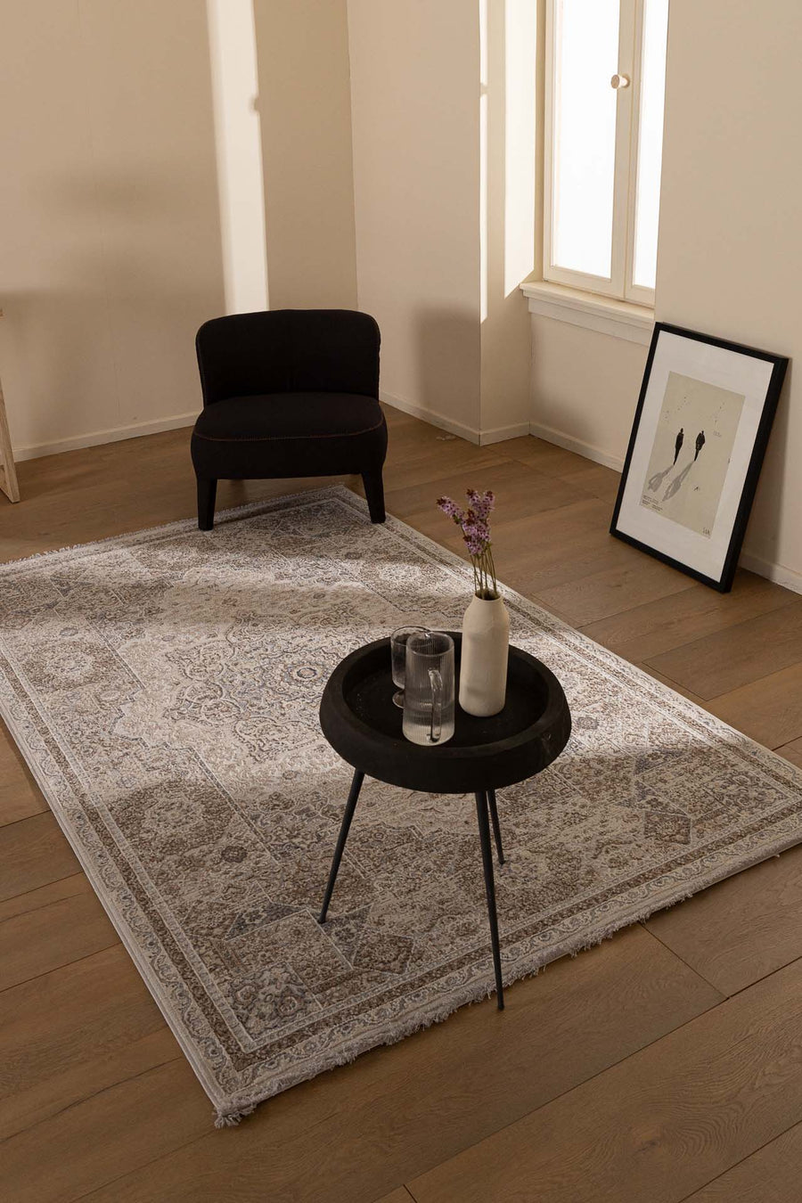 Vintage Χαλί Γκρι-Μπεζ Πολυεστερικό Allure Royal Carpet 2.40Χ3.00 (16652)