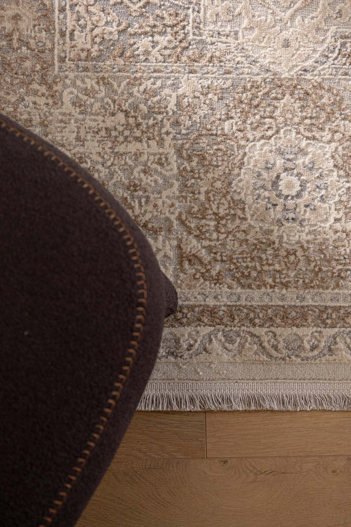 Vintage Χαλί Γκρι-Μπεζ Πολυεστερικό Allure Royal Carpet 2.40Χ3.00 (16652)