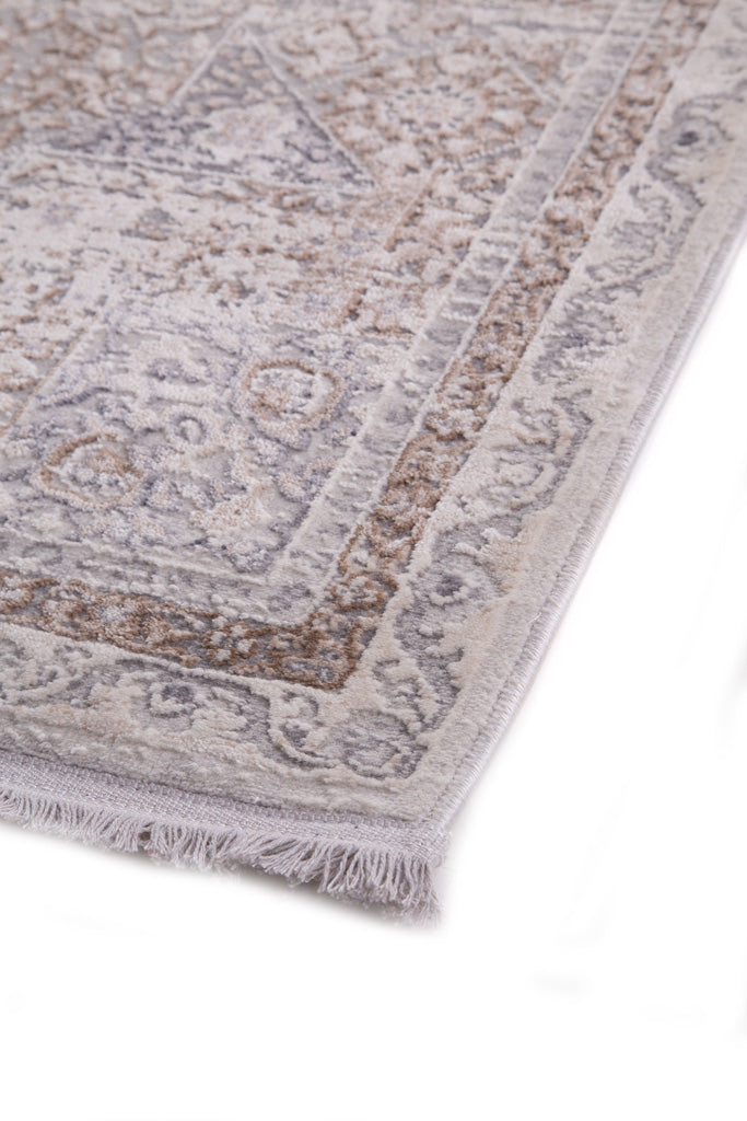 Vintage Χαλί Γκρι-Μπεζ Πολυεστερικό Allure Royal Carpet 1.40X2.00 (16652)