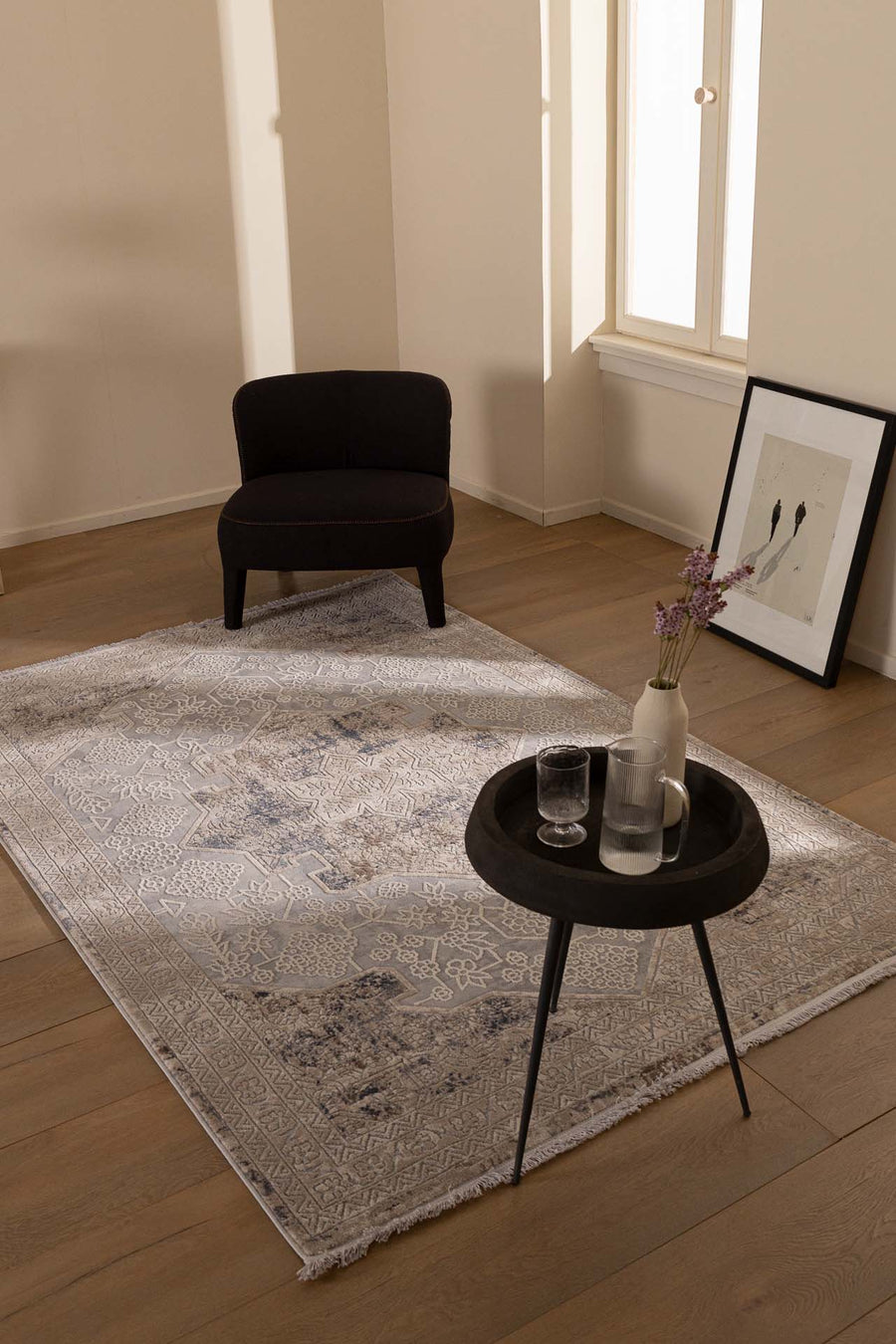Vintage Χαλί Γκρι-Μπεζ Πολυεστερικό Allure Royal Carpet 2.00X2.50 (17519)