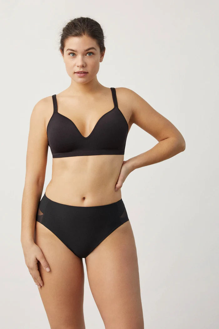 Γυναικείο Λαστέξ Σλιπ Μεσαίας Σύσφιξης Λίκρα Μαύρο Υsabell Mora