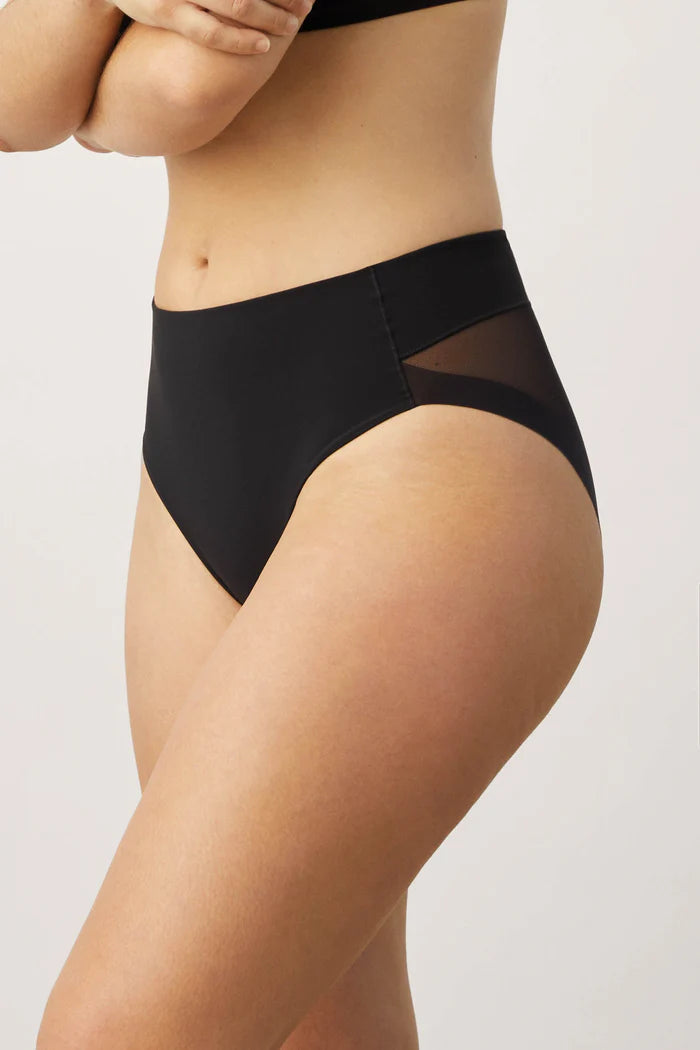 Γυναικείο Λαστέξ Σλιπ Μεσαίας Σύσφιξης Λίκρα Μαύρο Υsabell Mora