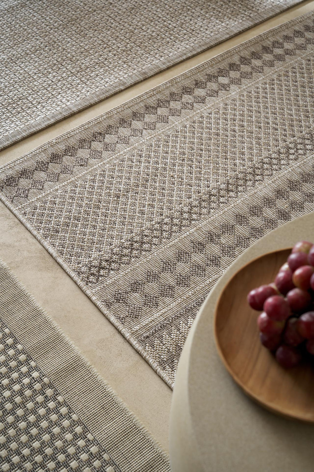 Ψάθινο Χαλί Μπεζ Sand Royal Carpet 0.67X1.40