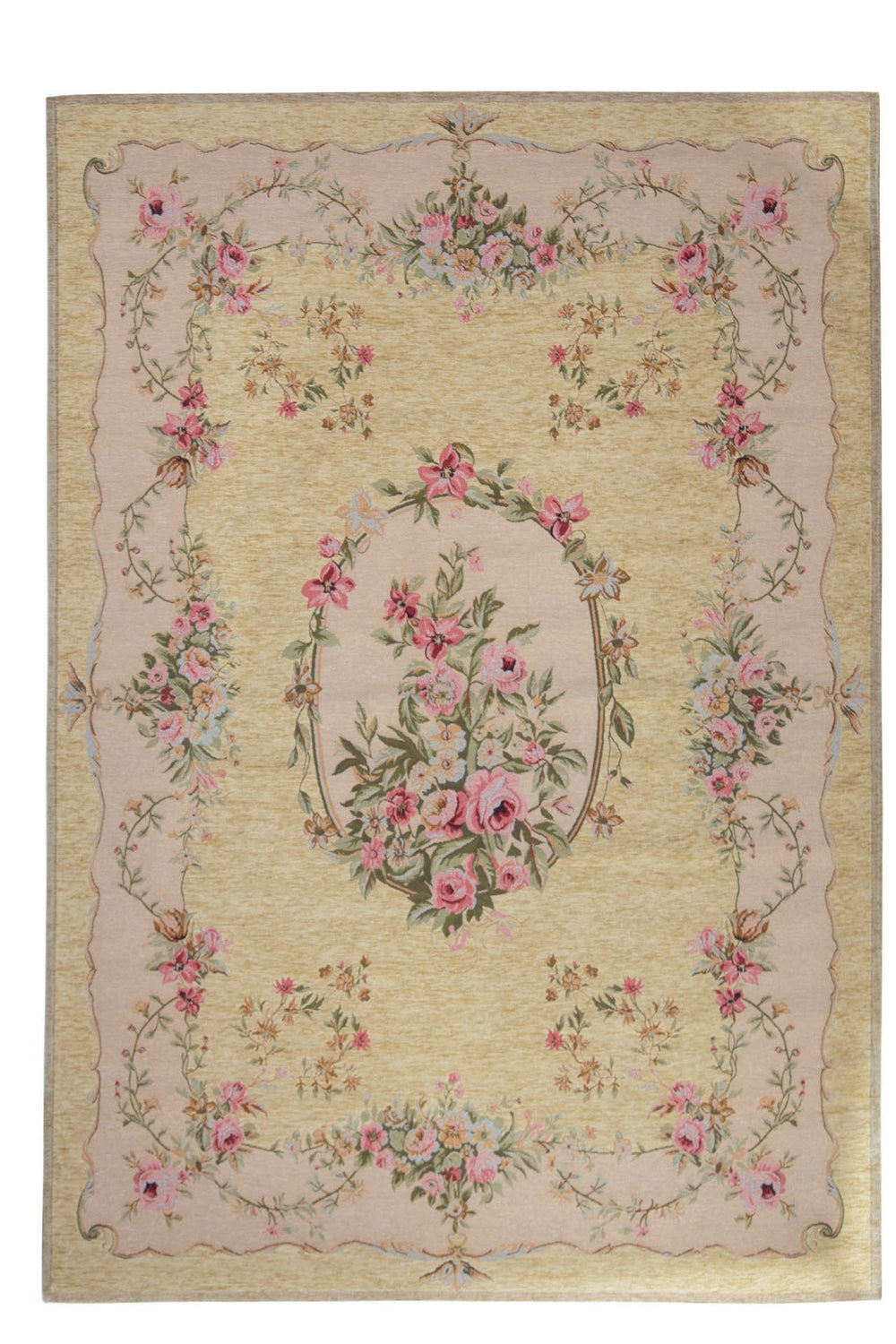 Χαλί Αντιολισθητικό Φλοράλ Μπεζ Canvas Classic Royal Carpet (204J)