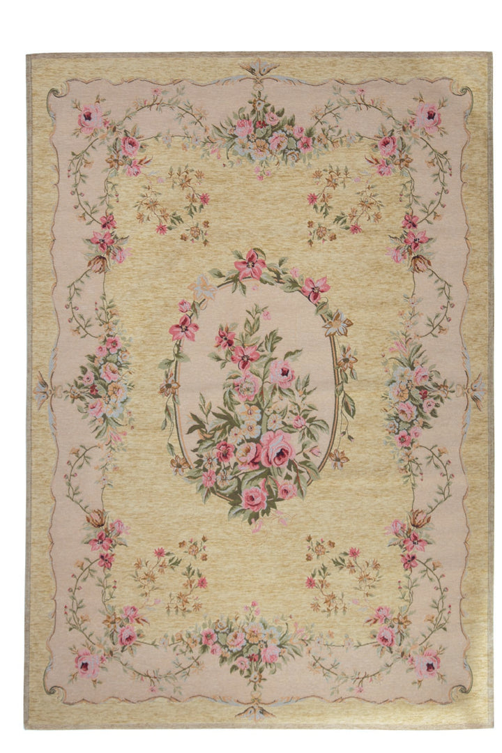 Χαλί Αντιολισθητικό Φλοράλ Μπεζ Canvas Classic Royal Carpet (204J)