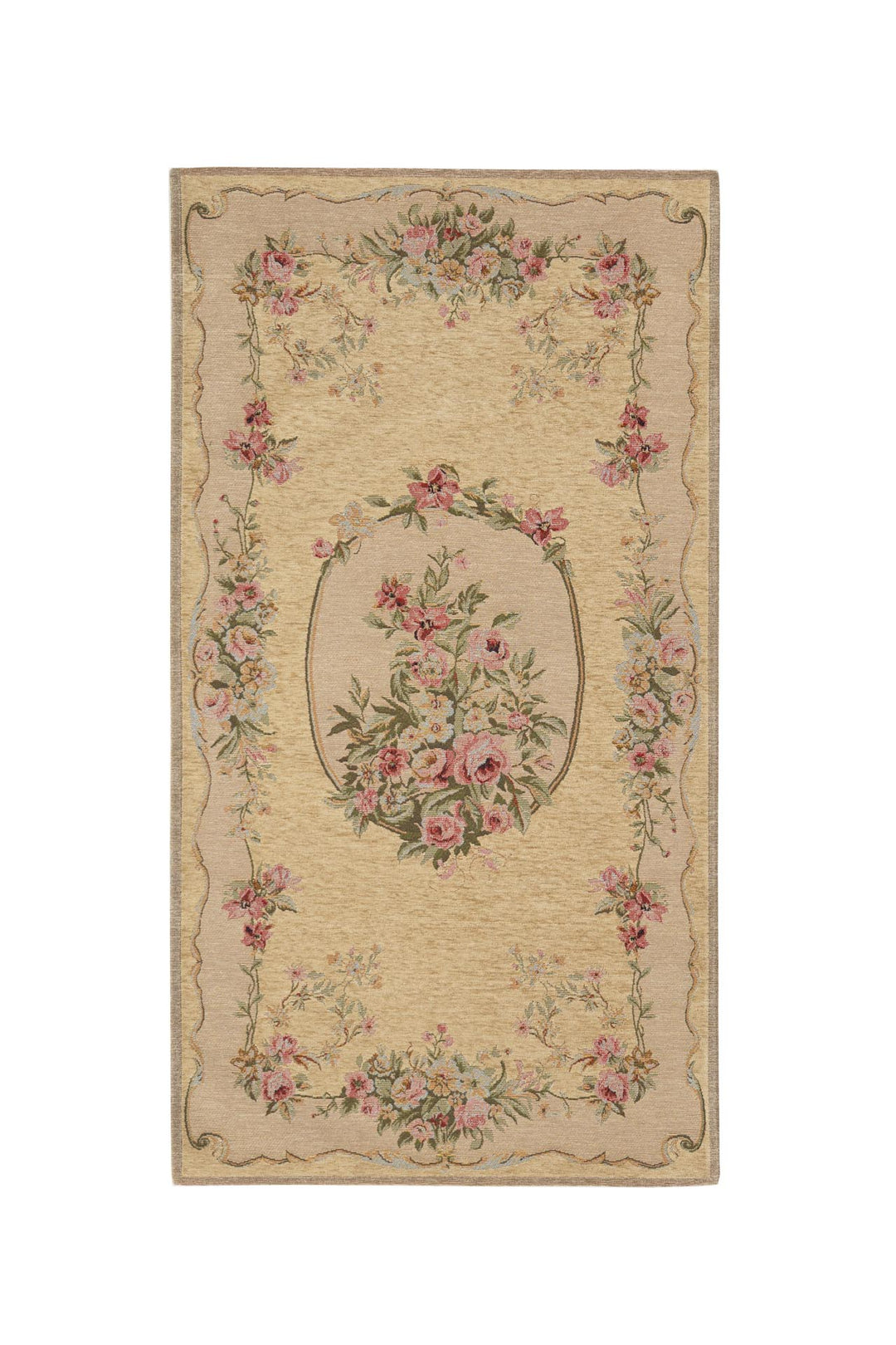 Χαλί Αντιολισθητικό Φλοράλ Μπεζ Canvas Classic Royal Carpet (204J)