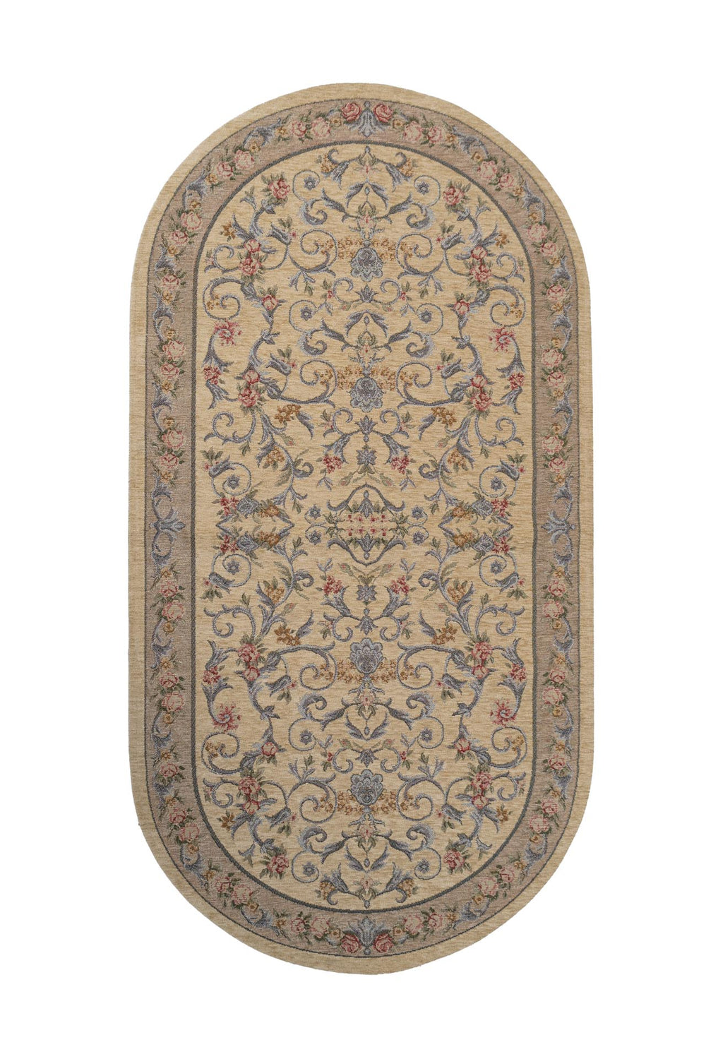 Χαλί Αντιολισθητικό Φλοράλ Μπεζ Canvas Classic Royal Carpet (225T)
