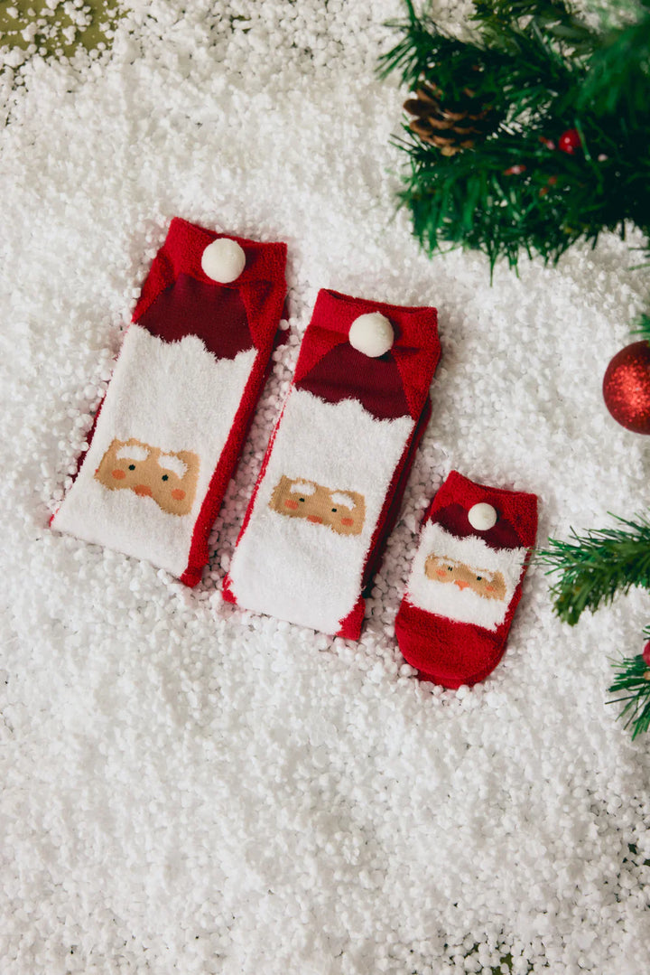 Γυναικείες Χριστουγεννιάτικες Κάλτσες Κόκκινες Αντιολισθητικές με Άγιο Βασίλη Ysabell Mora