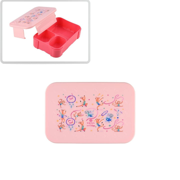 Τάπερ Estia Παιδικό Με 2 Αποσπώμενες Θήκες 900ml Ροζ Wild Stunts