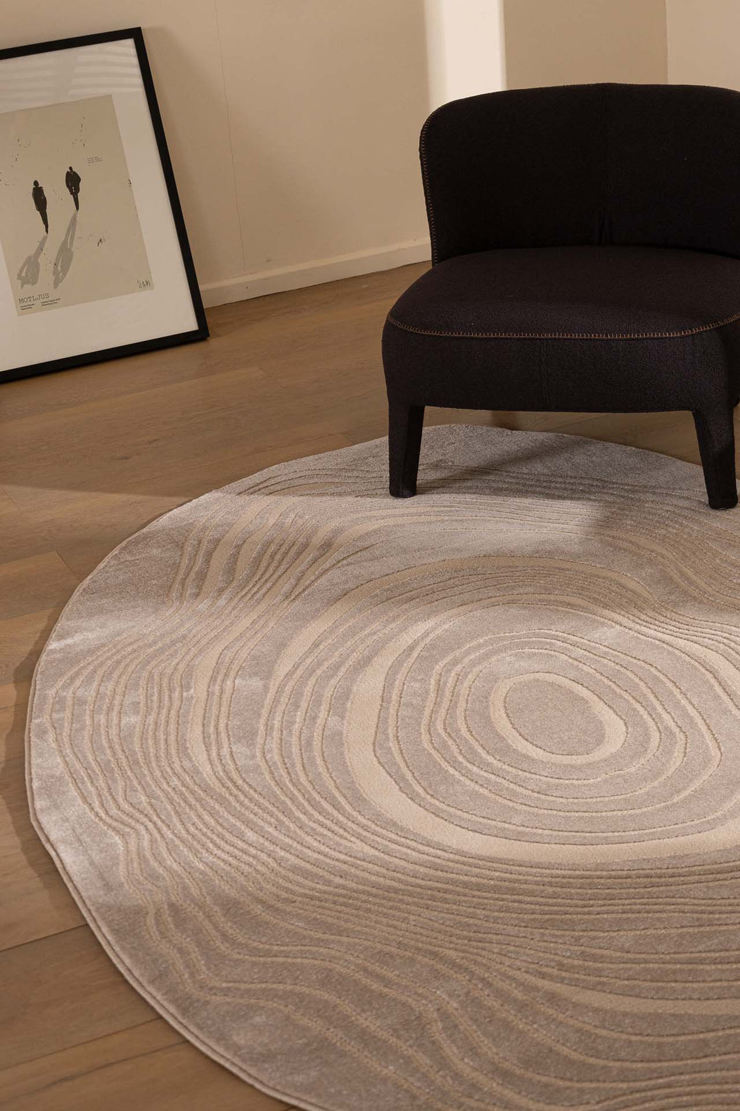 Μοντέρνο Χαλί Μπεζ Πολυεστερικό Organic Shape Royal Carpet 1.33X1.90