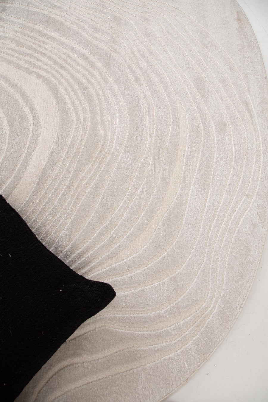 Μοντέρνο Χαλί  Εκρού Πολυεστερικό Organic Shape Royal Carpet 1.60X2.30