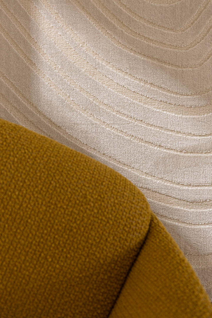 Μοντέρνο Χαλί  Εκρού Πολυεστερικό Organic Shape Royal Carpet 1.33X1.90