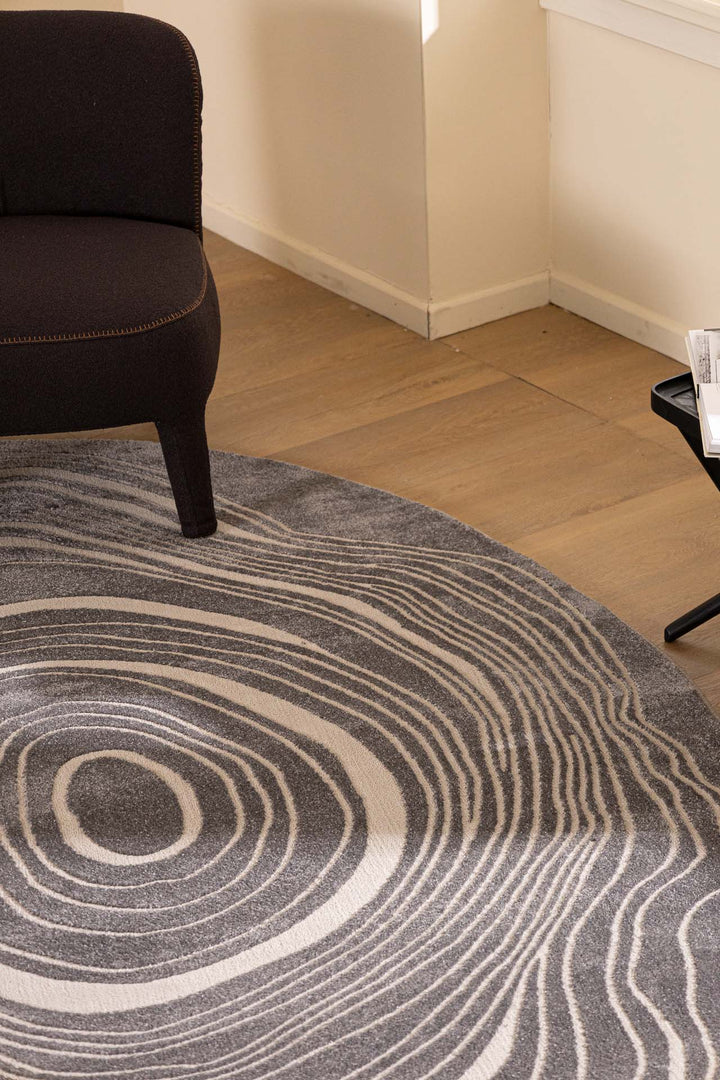 Μοντέρνο Χαλί  Γκρι Πολυεστερικό Organic Shape Royal Carpet 1.33X1.90