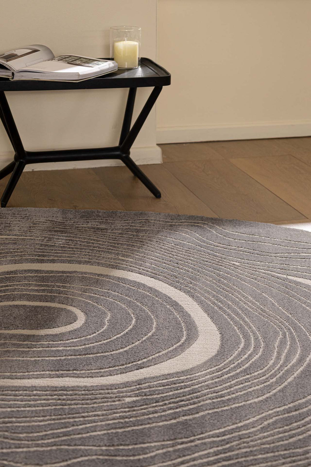 Μοντέρνο Χαλί  Γκρι Πολυεστερικό Organic Shape Royal Carpet 1.33X1.90
