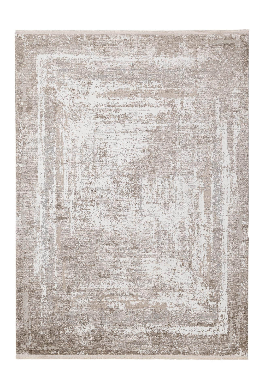 Χαλί Infinity της Royal Carpet σε εκρού, σε ολόκληρη όψη, με προσεγμένο σχέδιο της σειράς και εμφανή υφή επιφάνειας.