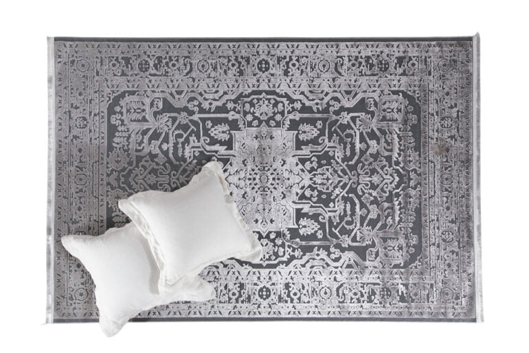 Μοντέρνο Χαλί Μαύρο-Γκρι Lotus Royal Carpet 160X230cm (2927)
