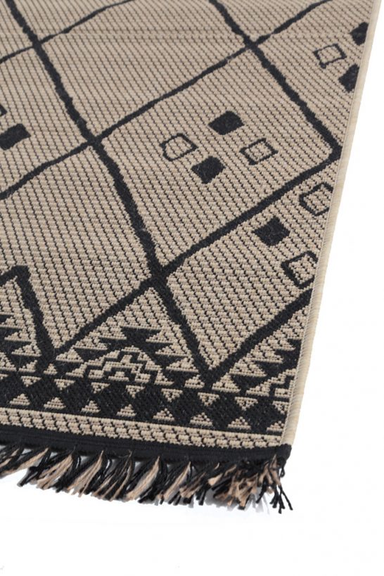 Ψάθινο Χαλί Μαύρο/Μπεζ Amber 1.60X2.30 Royal Carpet (3071D)