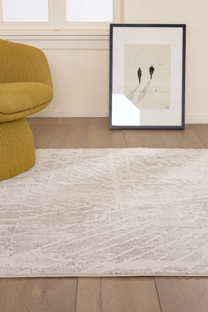 Μοντέρνο Χαλί Λευκό Πολυεστερικό Silky Royal Carpet 1.60Χ2.30 (340D)