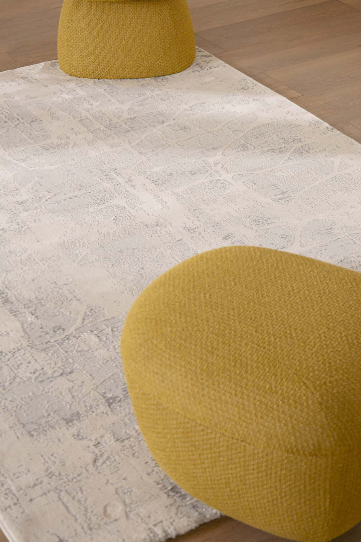 Μοντέρνο Χαλί Λευκό Πολυεστερικό Silky Royal Carpet 2.40Χ3.00 (341D)
