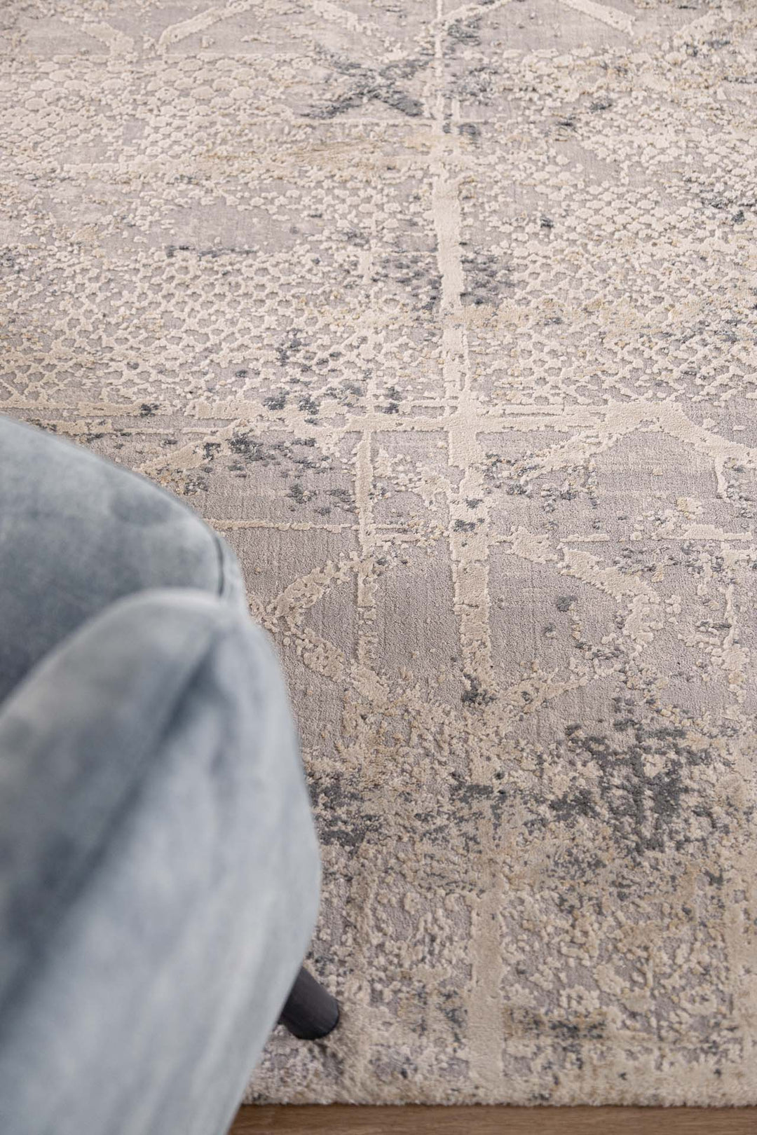 Μοντέρνο Χαλί Silky 0.70X1.40 - 344A Γκρι Royal Carpet