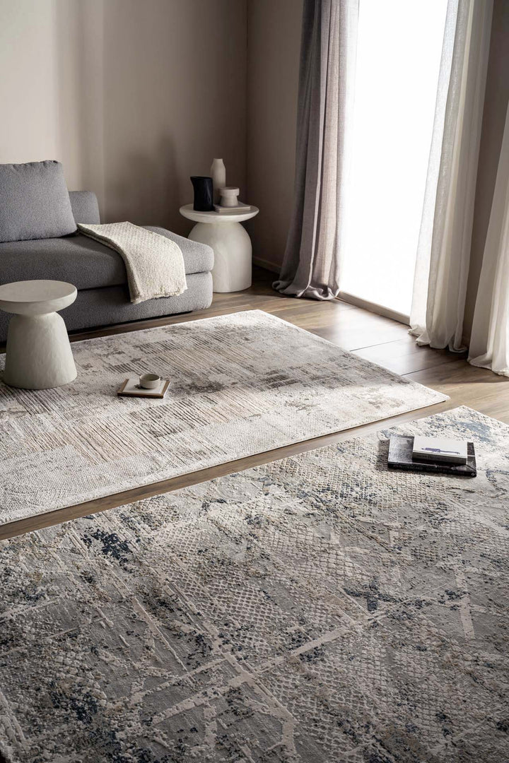 Μοντέρνο Χαλί Silky 2.40X3.00 - 344A Γκρι Royal Carpet