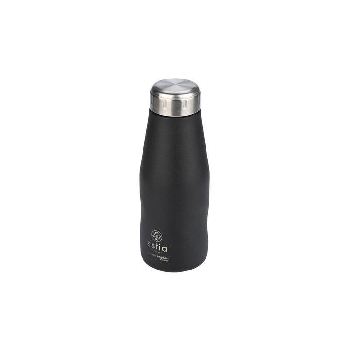 Estia Μπουκάλι Θερμός Save The Aegean Μαύρο Midnight Black Travel Flask